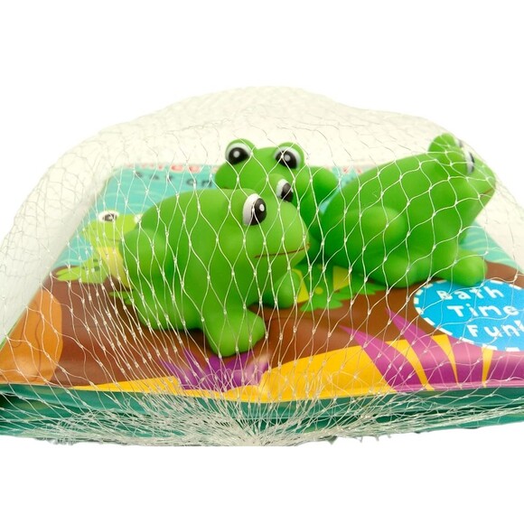 Bath Time Fun Three Speckled Frogs Waterproof Book 3 Squirty Toys Squirt Frog 0+ - Picture 2 of 16